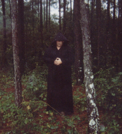 Black Hooded Robe